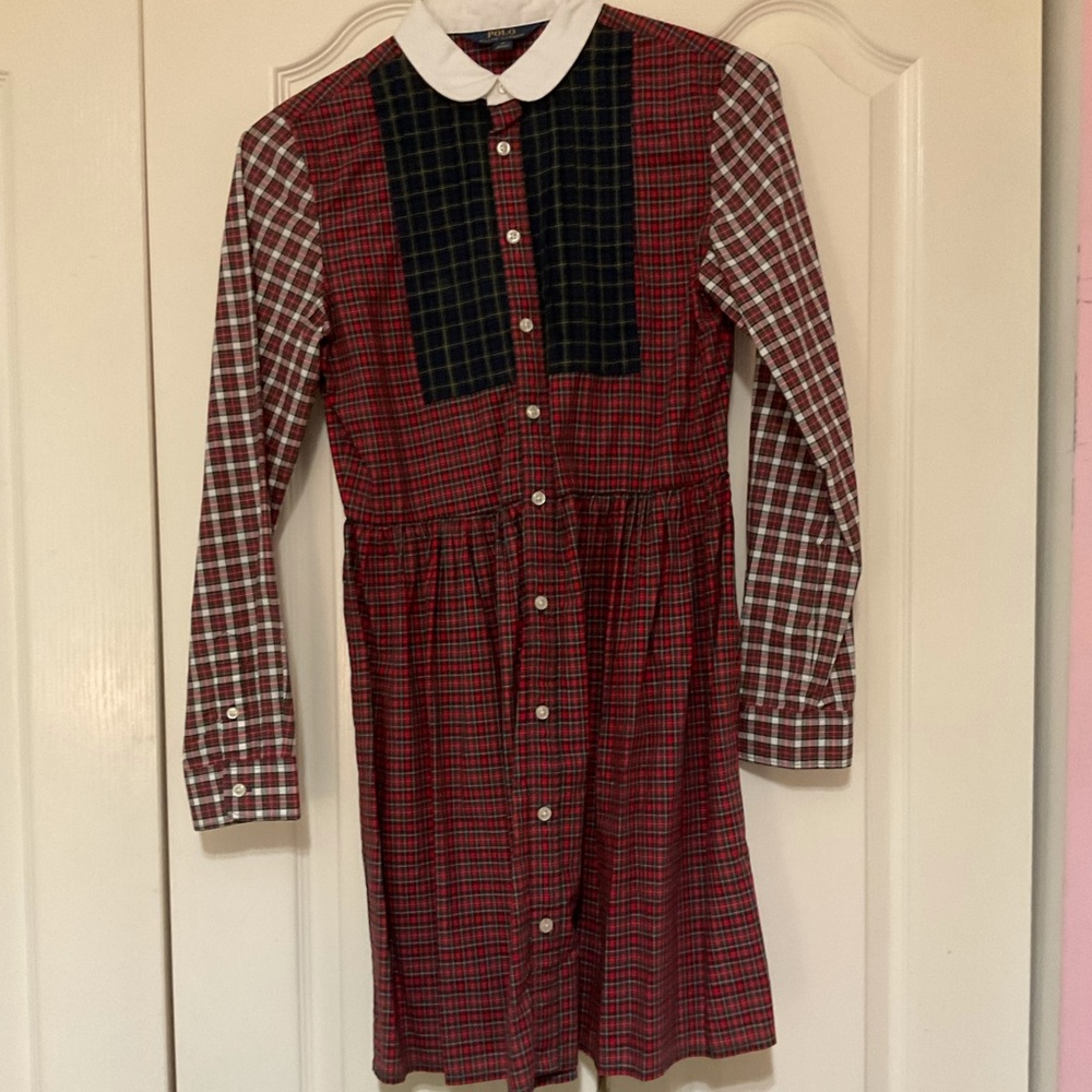 Red Polo Ralph Lauren Size 16 Dress (Christmas)